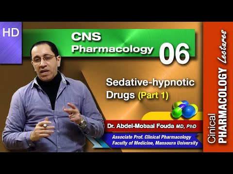 CNS Pharmacology (Ar) - Lec 06 - Sedative-hypnotics (Part 1)