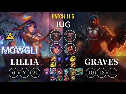 VIT Mowgli Lillia vs Graves Jungle - KR Patch 11.5