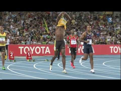 Daegu 2011 - Finale du 100m M Usain Bolt disqualifié / 100m M final Usain Bolt disqualified - HD
