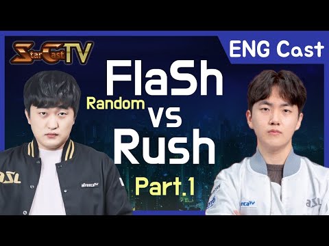 [ENG] Flash (Random) vs Rush on Neo Sylphid - Starcraft Remastered (StarCastTV English)