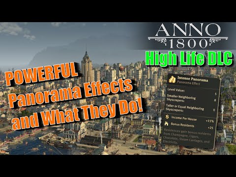 Anno 1800 High Life DLC - EVERYTHING About Panorama Effects on Skyscrapers!