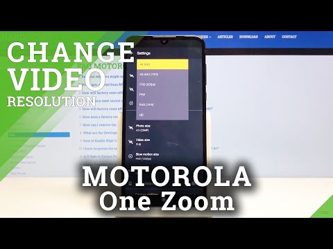 How to Change Video Size in Motorola One Zoom - Set Up Video Resolution