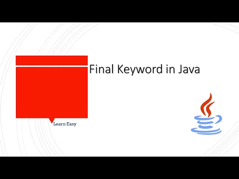 Learn Final Keyword In Java Easytechcode