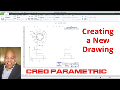, title : 'Creo Parametric - Create a New Drawing'