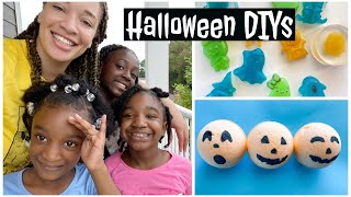 Easy Halloween Bath Crafts | Teaching My Nieces To Make Bath Bombs and Melt & Pour Soap