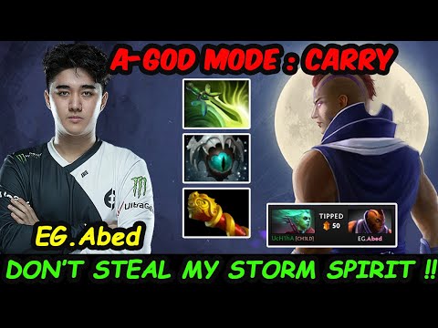 EG Abed Anti Mage - Mode Carry A-GOD Destroy Storm Spirit and Medusa Dota 2 pro Gameplay