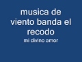 mi divino amor--musica de viento banda el recodo