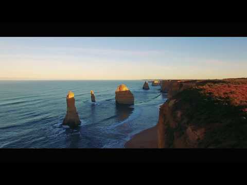Awesome Drone flight over the 12 Apostles