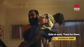 Safe at work. There for them. Construction.