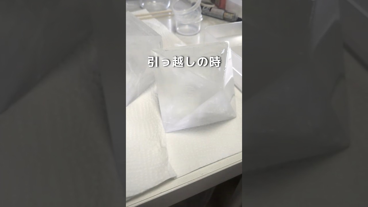 ミョウバンの結晶のお引越し #理科 #実験 #自由研究 #ミョウバンの結晶