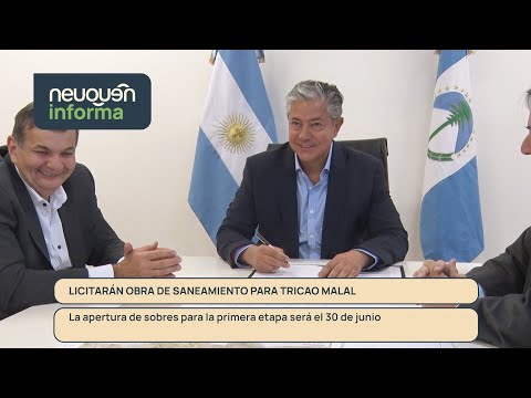 Licitarán obra de saneamiento para Tricao Malal