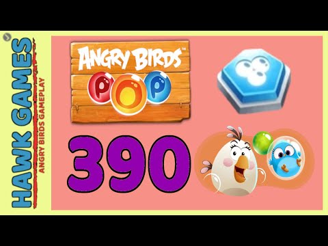 Angry Birds Stella POP Bubble Shooter Level 390 Hard - Walkthrough, No Boosters