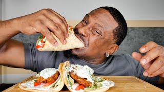 These Delicious Chicken 🍗 Shawarma wraps 🌯 made me so full!!
