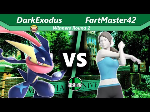 Marshall Smashers 83 - MU-ECA| DarkExodus (Greninja/Wario) VS GW| FartMaster42 (Wii Fit Trainer)