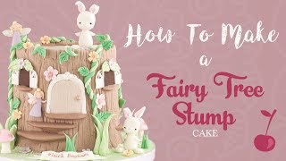 How to Make a Fairy Tree Stump Cake