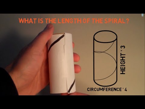 The Length Of A Spiral (Helix) Of A Cylinder