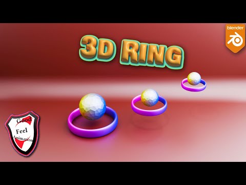 How to create 3D ring & Ico sphere by blender