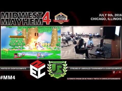 Midwest Mayhem 4 – Top 12 Losers – BxA l DarkShad (Ryu) vs. GGA.JJROCKETS (Diddy Kong)