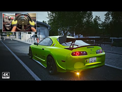 Toyota Supra MK 4 (1998) - Assetto Corsa Thrustmaster T300RS GT + TH8A Shifter Gameplay [4K60]