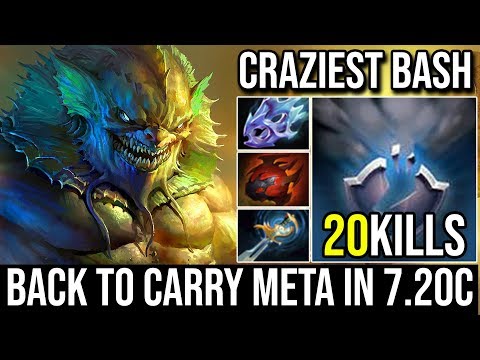 Back to Meta Carry in New Patch - Slardar Monster Crazy Bash IMBA Hero 20KIlls By Fy 7.20c Dota 2