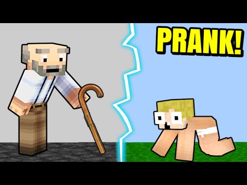 Pranker Mikkel Med En Tidsmaskine I Minecraft!