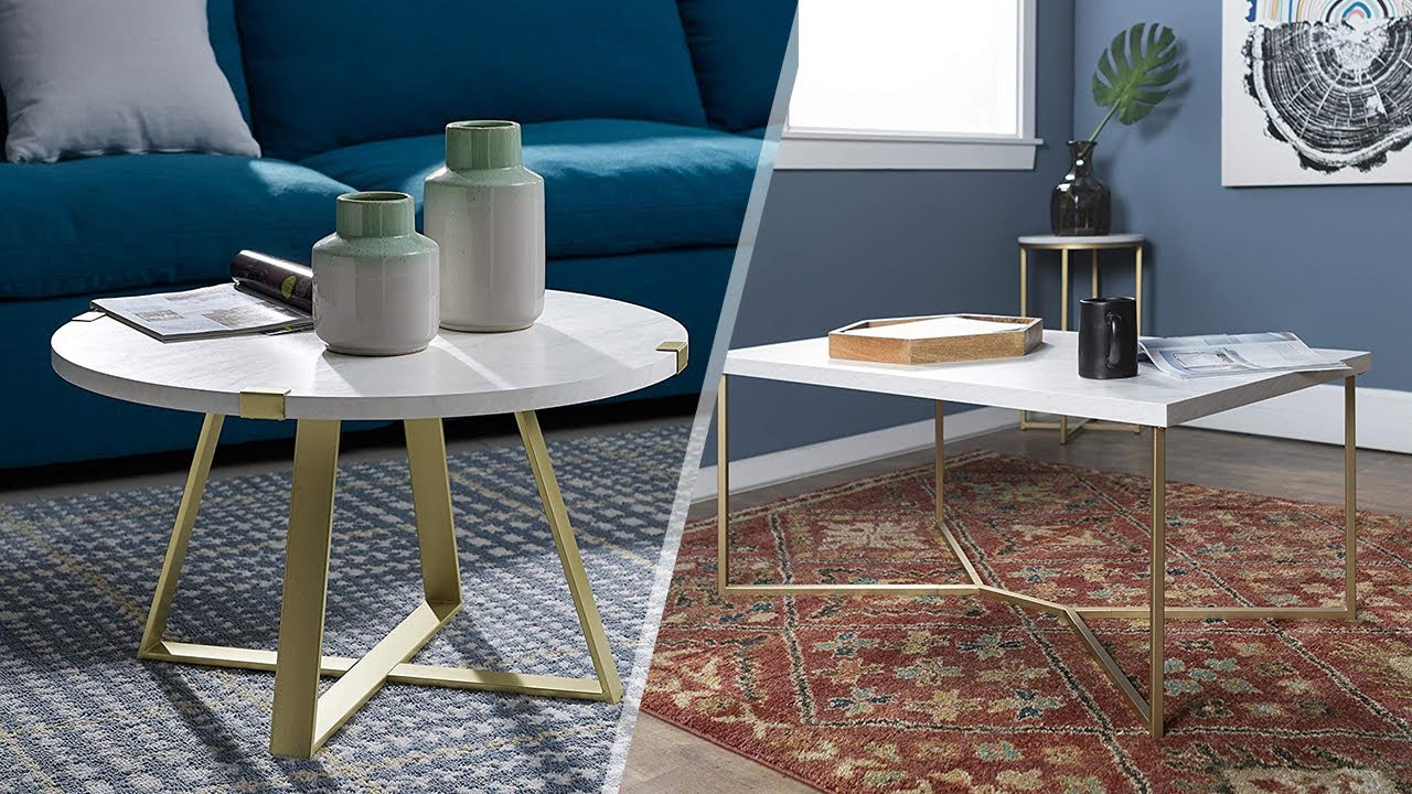 Watch video Best Marble Gold Coffee Table - Furniture Home Decor Now Best Marble Gold Coffee Table - Furniture Home Decor