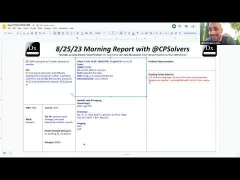 August 25, 2023 VMR with Reza & Rabih - dyspnea on exertion