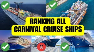 Carnival Cruise Ships Ranked from Worst to Best (2025 Edition)