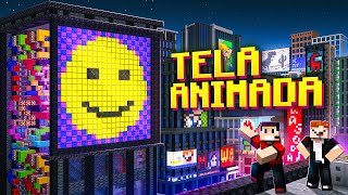 TELA ANIMADA com LEDS no Minecraft