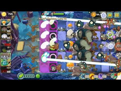 Arthur's Challenge Level 112 - Plants vs. Zombies 2 Endless Zone ( Lazer Bean Super Super Tilesr)