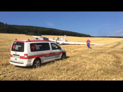 Flugzeugabsturz: Nur Außenlandung eines Segelfliegers bei Sebexen