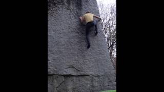 preview picture of video 'Bouldering Dean Problem Arete (V2) in Little Cottonwood Canyon'