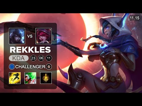 Rekkles Xayah ADC vs Aphelios - EUW Challenger Patch 11.15