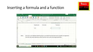 Download the video "Inserting a formula and a function in Excel"