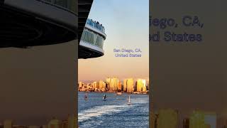 Princess Cruise Leaves San Diego Port #SanDiego #CruiseLife #short