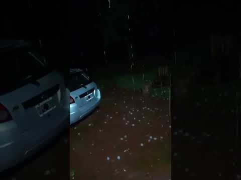 Fuerte granizada en Paraje Piñalito y San Martín, Misiones.🎥09/09/26 #granizo