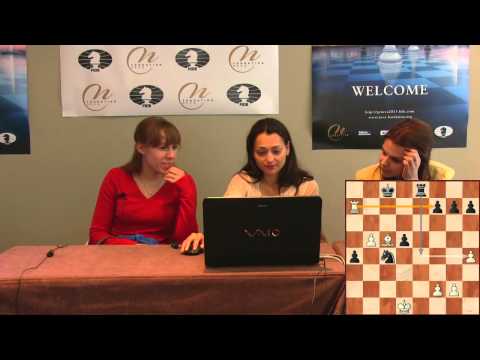 Press Conference Round 2: Kosteniuk Alexandra (RUS) - Girya Olga (RUS)