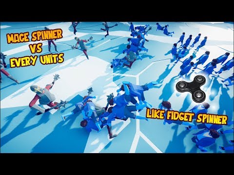 Mace Spinner Army Vs Every Units  | TABS Custom Battle #1