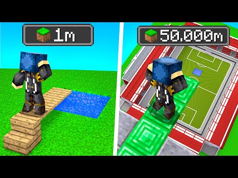 SALTO DAL TRAMPOLINO DA 50.000 BLOCCHI DI ALTEZZA! - MINECRAFT