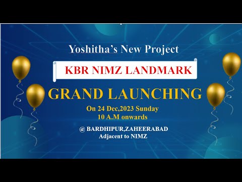 YOSHITHA HOUSING & INFRA PVT. LTD, New Project KBR NIMZ LANDMARK. Call us:9398649456/7674828053.