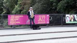Crazy street musicians smash saxophone - Valby Summer Jazz promo video