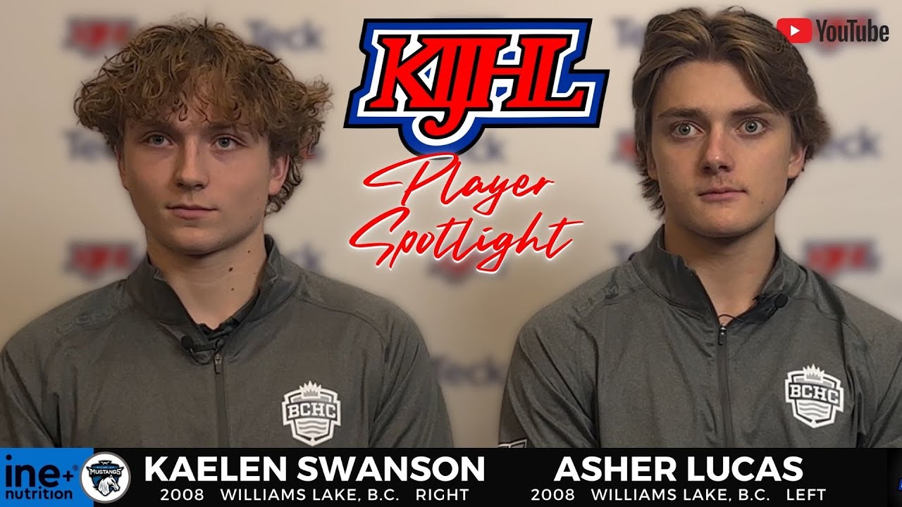 Player Spotlight - Asher Lucas and Kaelen Swanson - Williams Lake Mustangs