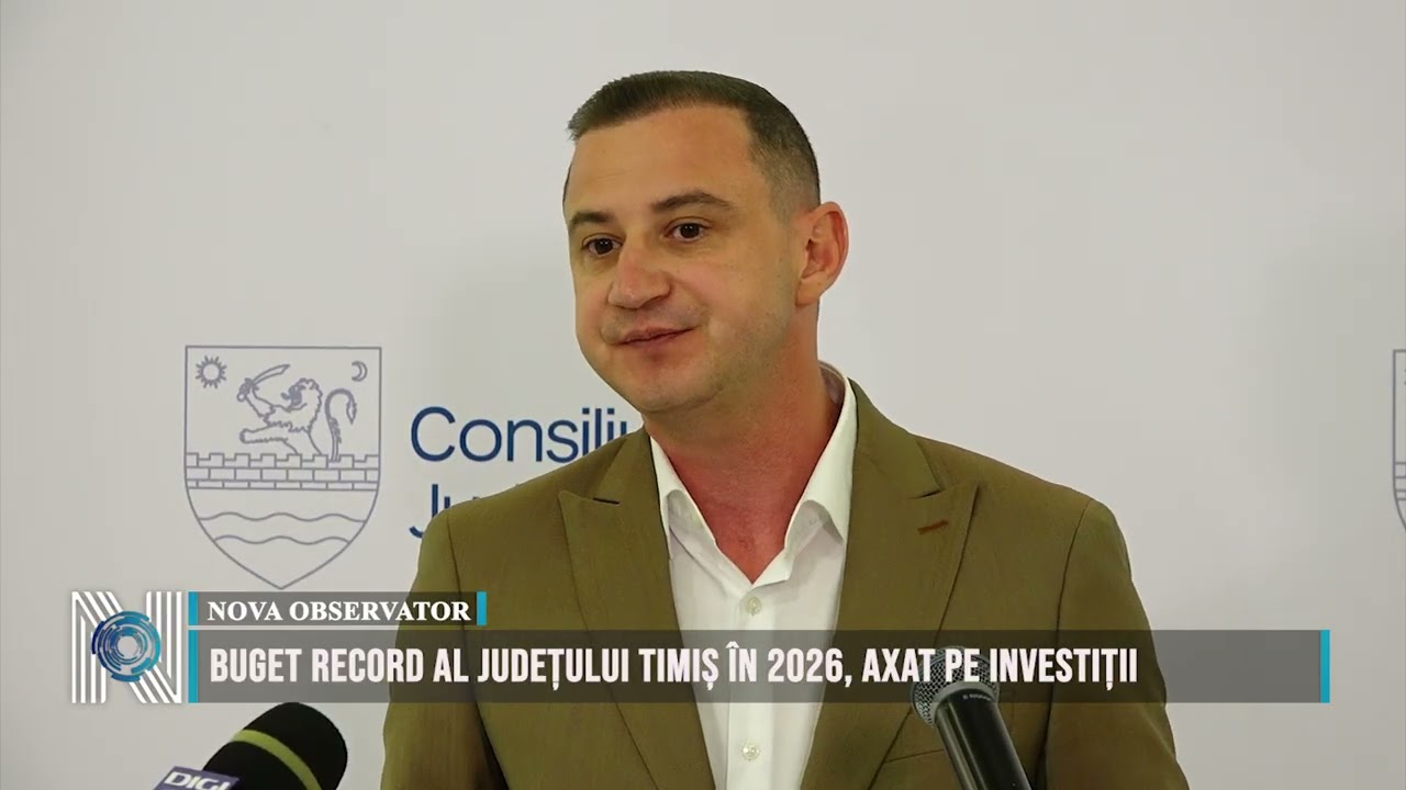 Buget record al județului Timiș în 2026, axat pe investiții