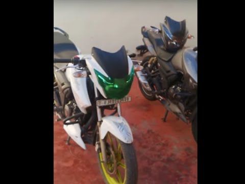 TVS APACHE 180 WALK-AROUND (WITH K&N AIR-FILTER , MOTUL AND SS MINI EXHAUST)