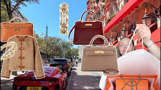 Paris Luxury Shopping Vlog &amp; Hermes Unboxing + Paris Vlog