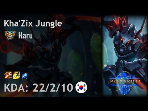 Kha'Zix Jungle vs Jarvan IV - Haru - KR Challenger Patch 7.15