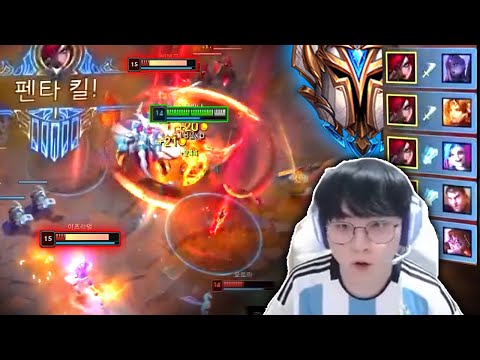 Showmaker Katarina : 1v9 PENTAKILL Destroying KR Challenger " 25 Kills "