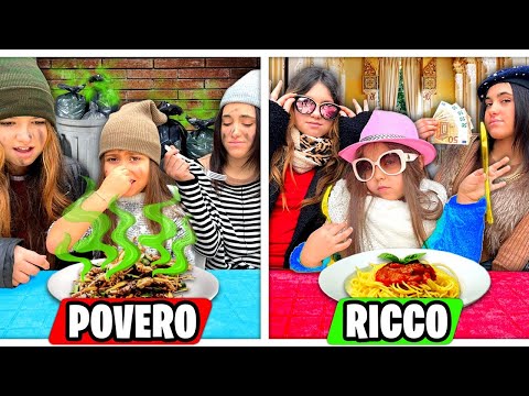 RICCHI VS POVERI AL RISTORANTE 🍕 CON ILARY ZIA ROMA E ZIA NICOLE!