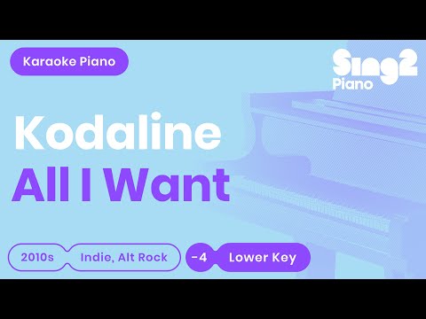 All I Want (LOWER Piano Karaoke) Kodaline