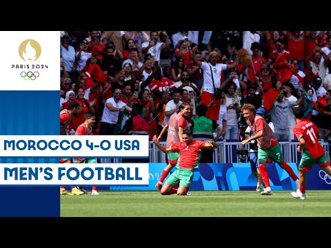 Morocco 🇲🇦 Beat USA 🇺🇸 to Enter Men's Mootball Semi-Finals | Paris 2024 highlights